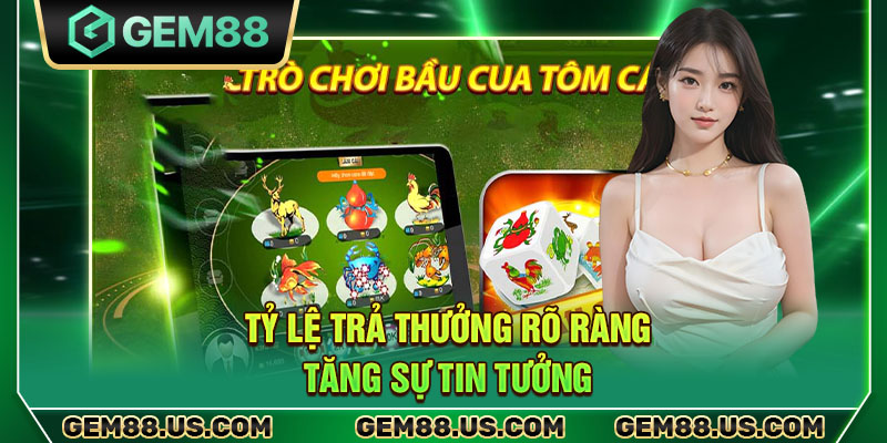 Tỷ lệ trả thưởng rõ ràng tăng sự tin tưởng